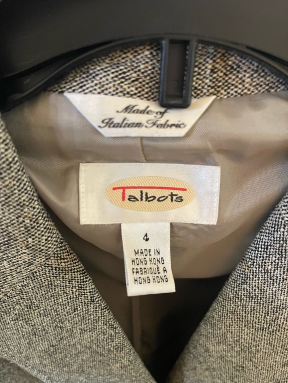 Talbots Gray Tweed Suit